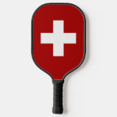 Schweizer Flagge Pickleball Schläger (Rückseite)