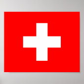 Schweizer Flagge Poster (Vorne)