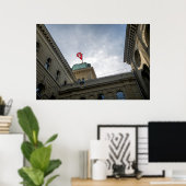 Schweizer Flagge Poster (Heimbüro)