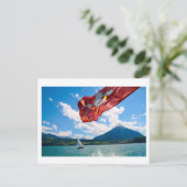 Schweizer Flagge Postkarte (Stehend Vorderseite)