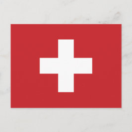 Schweizer Flagge Postkarte
