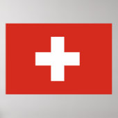Schweizer Flagge Print Value Poster Paper Matte (Vorne)