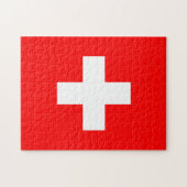 Schweizer Flagge Puzzle (Horizontal)