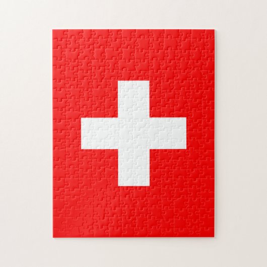 Schweizer Flagge Puzzle (Vertikal)