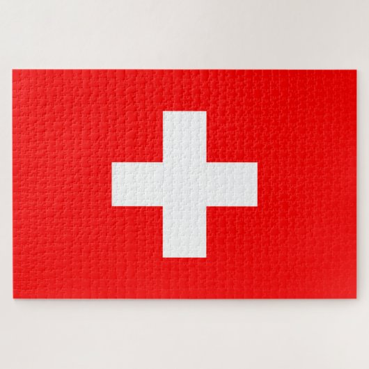 Schweizer Flagge Puzzle (Horizontal)