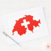 Schweizer Flagge Rechteckiger Aufkleber (Umschlag)