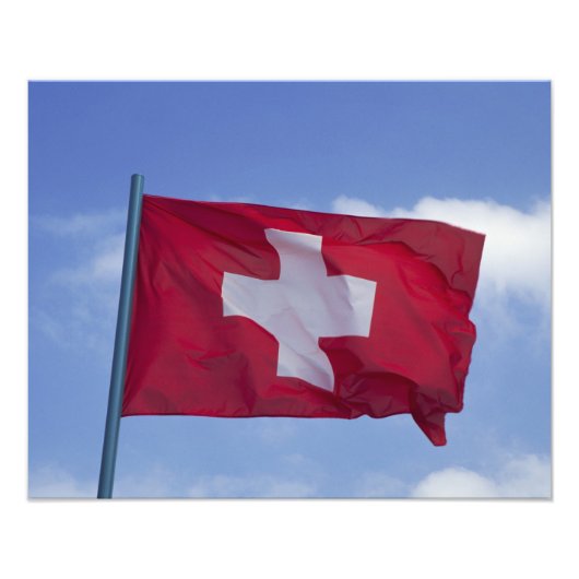 Schweizer Flagge (RF) Fotodruck (Vorne)