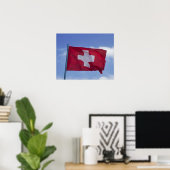 Schweizer Flagge (RF) Poster (Heimbüro)