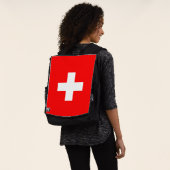 Schweizer Flagge Rucksack (Ausgewaschen)