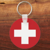 Schweizer Flagge Schlüsselanhänger (Vorderseite)