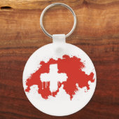 Schweizer Flagge Schlüsselanhänger (Vorderseite)
