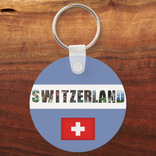 Schweizer Flagge Schlüsselanhänger (Vorderseite)
