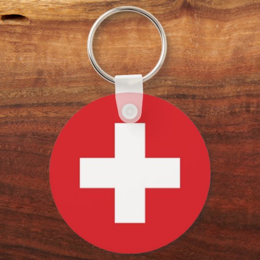 Schweizer Flagge Schlüsselanhänger (Vorderseite)