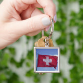 Schweizer Flagge Schlüsselanhänger (Hand)