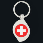 Schweizer Flagge Schlüsselanhänger<br><div class="desc">Schweizer Flagge</div>