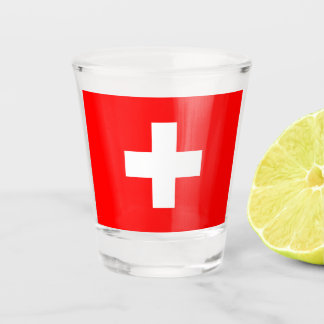 Schweizer Flagge Schnapsglas