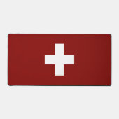 Schweizer Flagge Schreibtischunterlage (Vorderseite)