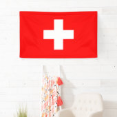 Schweizer Flagge (Schweiz) Banner (Insitu)