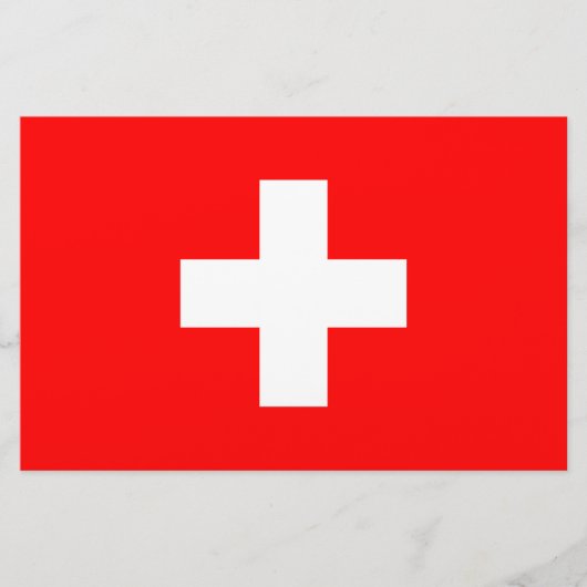 Schweizer Flagge (Schweiz) Briefpapier (Vorderseite)