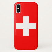 Schweizer Flagge (Schweiz) Case-Mate iPhone Hülle (Rückseite)