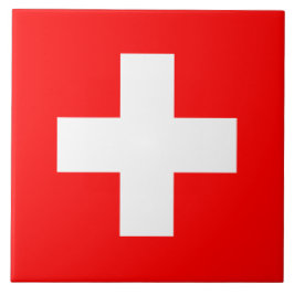 Schweizer Flagge (Schweiz) Fliese