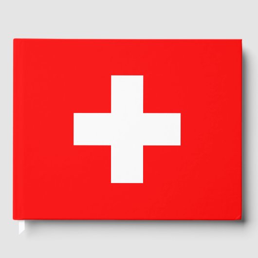 Schweizer Flagge (Schweiz) Gästebuch (Vorderseite)