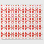 Schweizer Flagge Schweiz Geschenk Geschenkpapier (Flach)