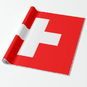 Schweizer Flagge (Schweiz) Geschenkpapier (Ungerollt)