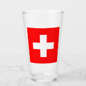 Schweizer Flagge (Schweiz) Glas (Vorderseite)