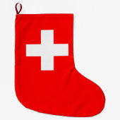 Schweizer Flagge (Schweiz) Großer Weihnachtsstrumpf (Vorderseite)