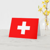 Schweizer Flagge (Schweiz) Karte (Gelbe Blume)