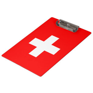 Schweizer Flagge (Schweiz) Klemmbrett