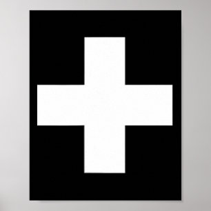 Schweizer Flagge Schweiz Kreuz Wandern Luzern Alpe Poster