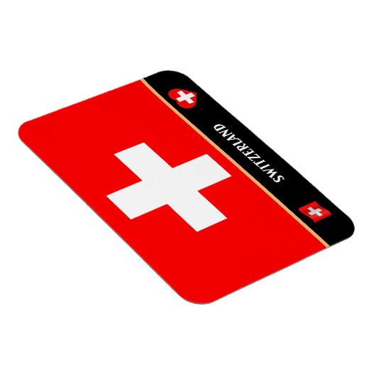 Schweizer Flagge / Schweiz Magnet (Rechte Seite)