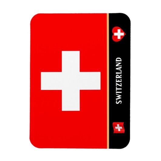 Schweizer Flagge / Schweiz Magnet (Vertikal)