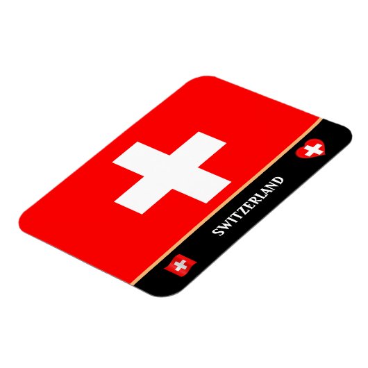 Schweizer Flagge / Schweiz Magnet (Linke Seite)