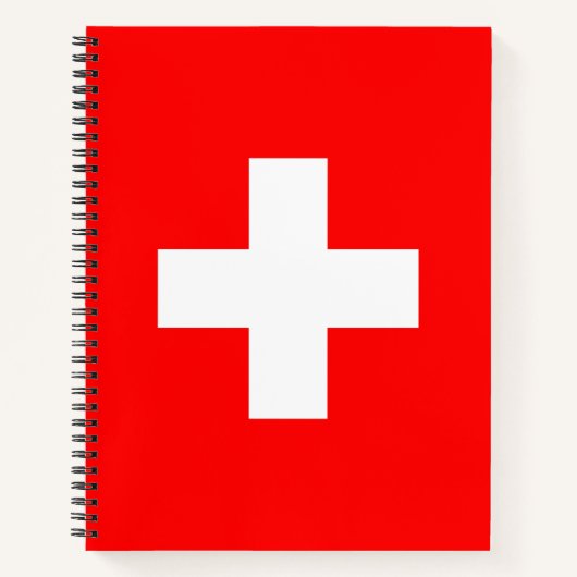 Schweizer Flagge (Schweiz) Notizblock (Vorderseite)