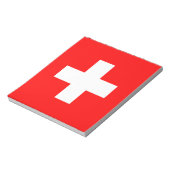 Schweizer Flagge (Schweiz) Notizblock (Rotiert)