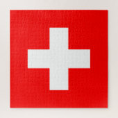Schweizer Flagge (Schweiz) Puzzle (Vertikal)