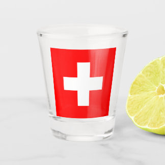 Schweizer Flagge (Schweiz) Schnapsglas