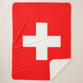 Schweizer Flagge (Schweiz) Sherpadecke (Vorderseite)