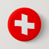 Schweizer Flagge schwenken Button (Vorderseite)