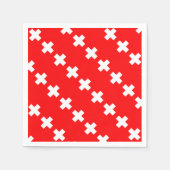 Schweizer Flagge Serviette (Vorderseite)