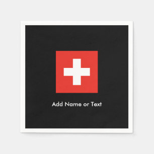 Schweizer Flagge Serviette