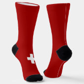 Schweizer Flagge Socken (Gewinkelt)