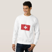Schweizer Flagge Sweatshirt (Vorne ganz)