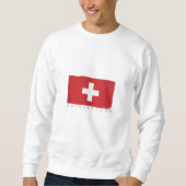 Schweizer Flagge Sweatshirt (Vorderseite)