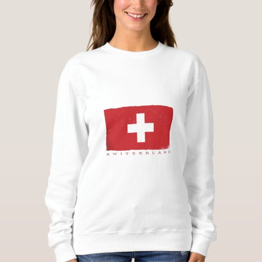 Schweizer Flagge Sweatshirt (Vorderseite)