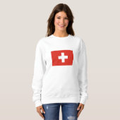Schweizer Flagge Sweatshirt (Vorne ganz)