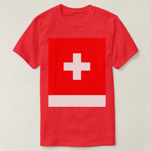 Schweizer Flagge T-Shirt (Design vorne)
